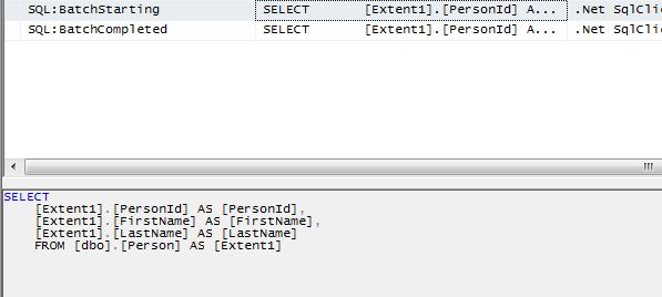query on profiler
